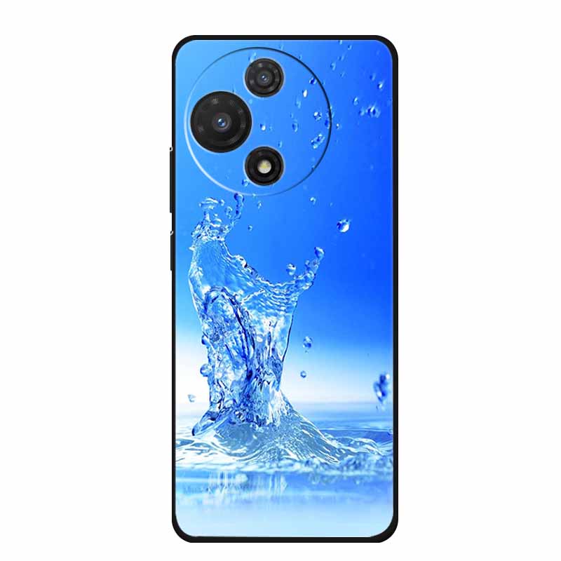 For TCL 605 Case Fashion Flower Protective Black Silicone Soft TPU Back Cover Case For TCL 60 5G 60 SE Case 60SE Coque Funda Bag