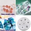 DND Dice Resin Mold, 7 Polyhedral Cavities, Silicone Mold for DIY Dice Making