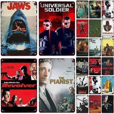 Science Fiction Movie Poster Metal Sign Vintage Plaque Tin Sign Plate Wall Decor For Bar Club Man Cave Art Painting Film Poster