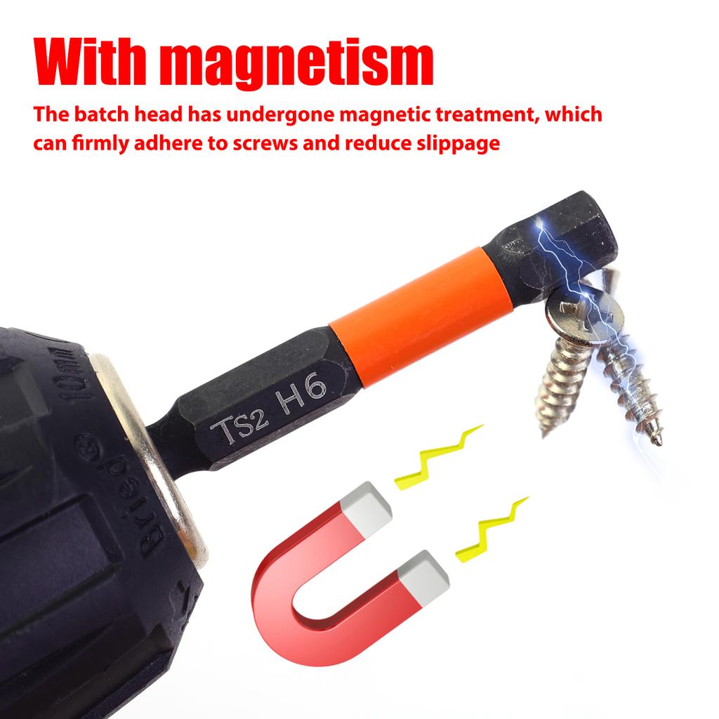 50mm Screwdriver Bit Hex Head Wrench Drill Bit Set Impact Driver Magnetic Screwdriver Drill Bits H1.5 H2.0 H2.5 H3 H4 H5 H6