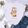 Canned Cat Creative 3D Print Female Tee Shirts Breathable Casual T-Shirt Soft Summer Short Sleeve Loose Streetwear For Women