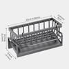 Kitchen Sink Organizer Sponge Holder Dish Cloth Drying Rack with Slanted Drain Tray for Countertop Storage