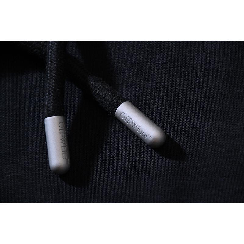 1281 Off-White 2026 Autumn/Winter New Plant Flower Printed Pattern Hoodie Hoodie for Men and Women