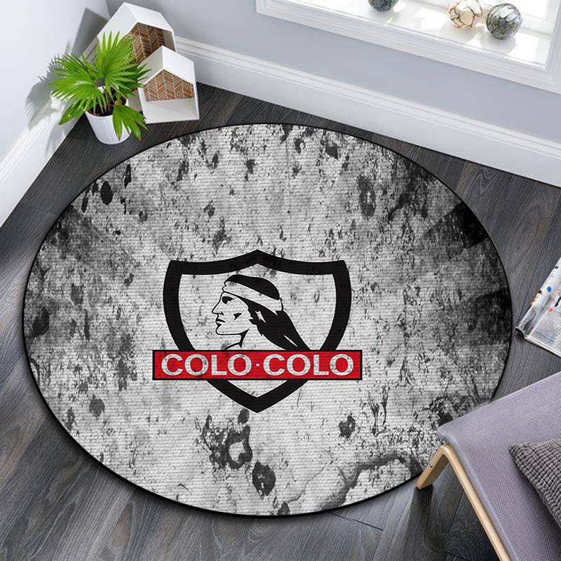 CSD Colo‑Colo Round Area Rug,Carpet Rug for Living Room Bedroom Sofa Playroom Decor,Non-slip Floor Mat