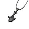 Colar de Tubarão Masculino Corrente de 60cm Colar Hiphop com Detalhe de Cauda de Golfinho e Tartaruga Portátil para Looks de Praia Estilosos