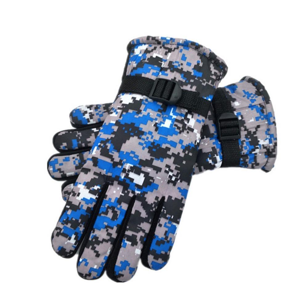 Winter gloves thickened new winter camouflage gloves men's velvet warm cycling fashion men and women