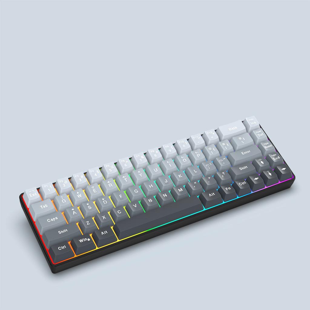 V200 68 Key RGB Gaming Keyboard with 3 Mode Connectivity Compatible for Multiple Devices