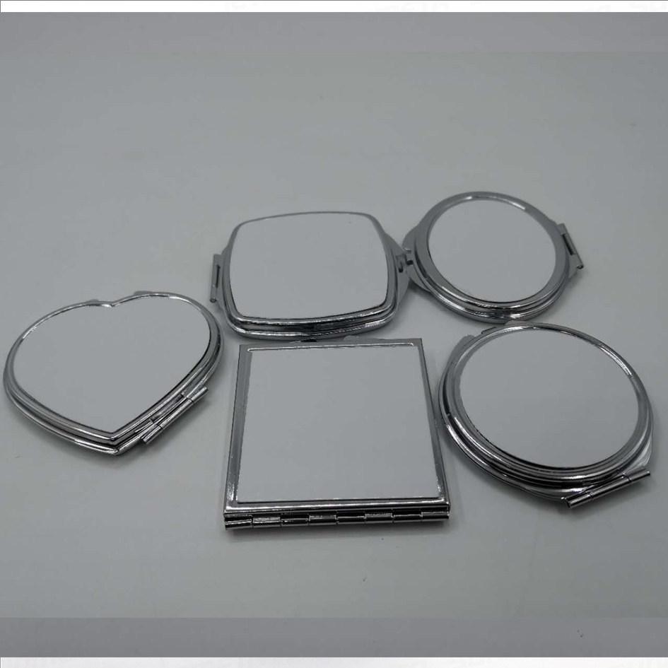 Heat Transfer Blank Cosmetic Mirror with Aluminum Sheet Heart
