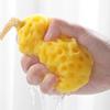 Bright Yellow Bath Sponge For Children Easy Grip Design Fast Drying Bathing Accessory Early Color Recognition Toy