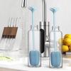 Long Handle Sponge Bottle Brush, Porous Sponge Cleaner, Scratch-Free for Baby Bottles, Glasses, Bowls, and Dishes