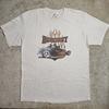 Vintage Y2k Thrashed Hot Rod Burnout T-shirt Mens L Les Schwab Tires Grunge Punk
