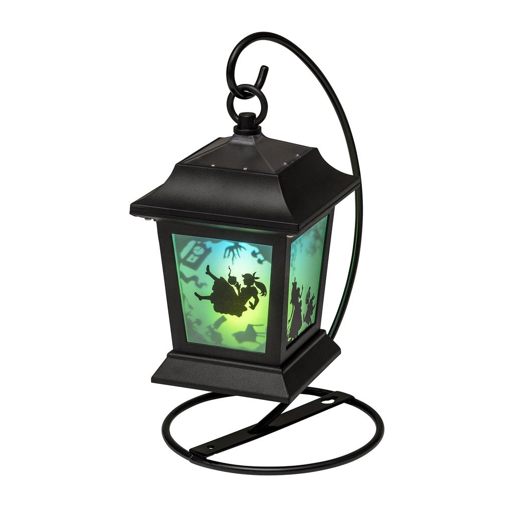 Takasho Solar Light Outdoor Alice Silhouette Lantern Black Garden Light Outdoor Indirect Lighting Waterproof Alice in Wonderland Resin/Glass/Steel TA-