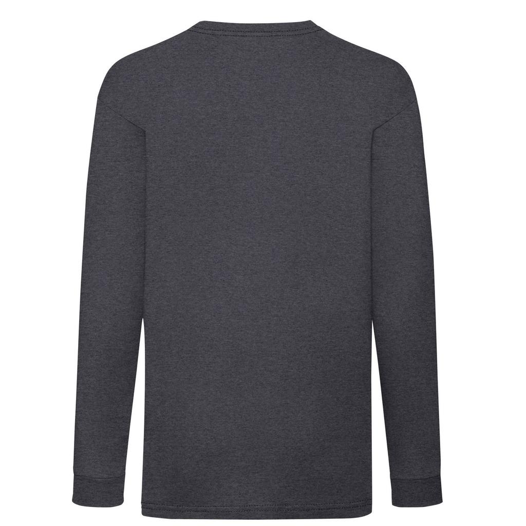Fruit of the Loom Childrens/Kids Valueweight Polycotton Long-Sleeved T-Shirt
