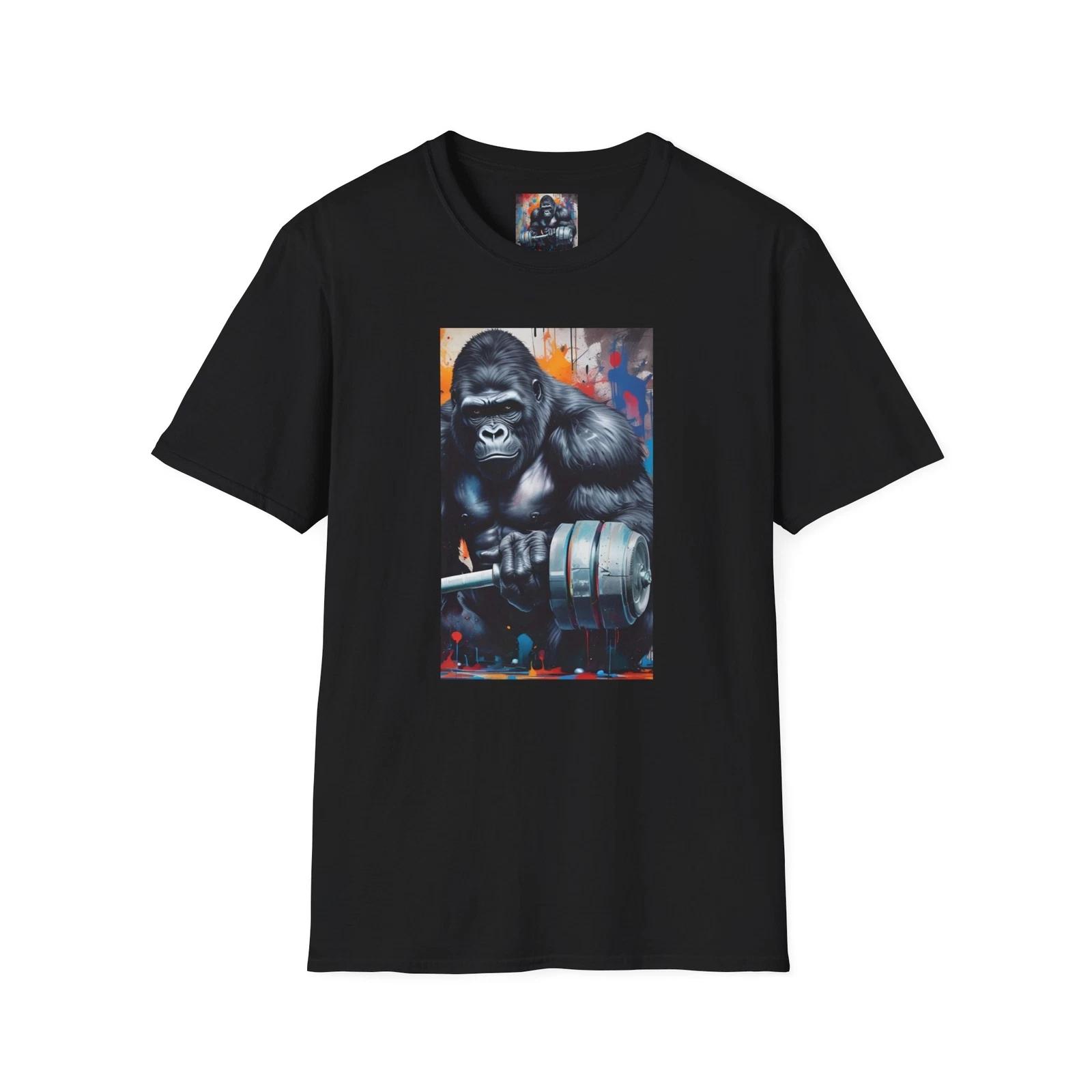 Gorilla Gym Weight Lifting Workout Training T-Shirt Men s Athletic Muscle Tee L