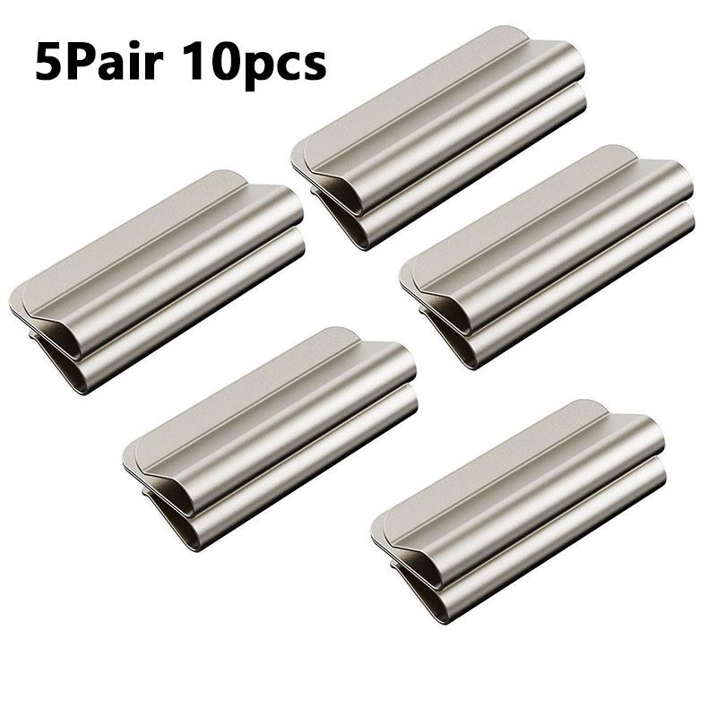 Magnetic Curtain Clips Drill-Free Strong Magnetic Curtain Clips Prevent Light Leaking for Living Room and Bedroom Curtains 5Pair