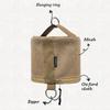 1pc Outdoor Camping Tissue Case Roll Paper Storage Bag with Hook Portable Tent Hanging Napkin Holder Camping Supplies.
