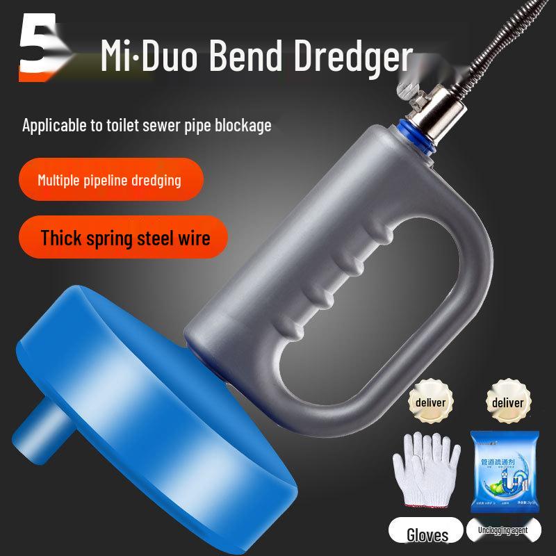 Multifunctional Toilet & Kitchen Pipe Unblocking Tool