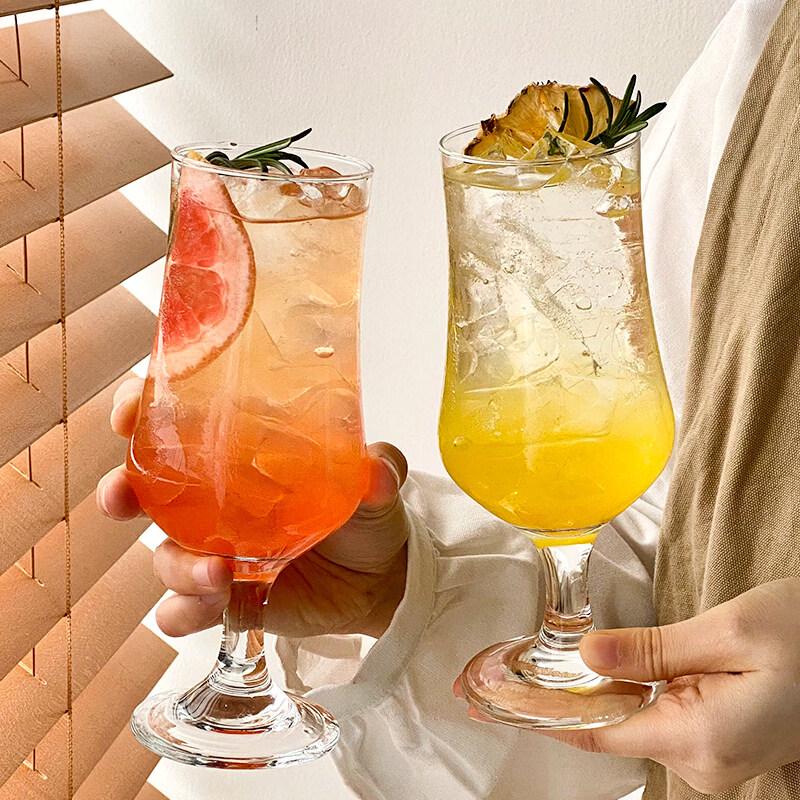ZISIZ Handmade Tall Glass Drink Cup