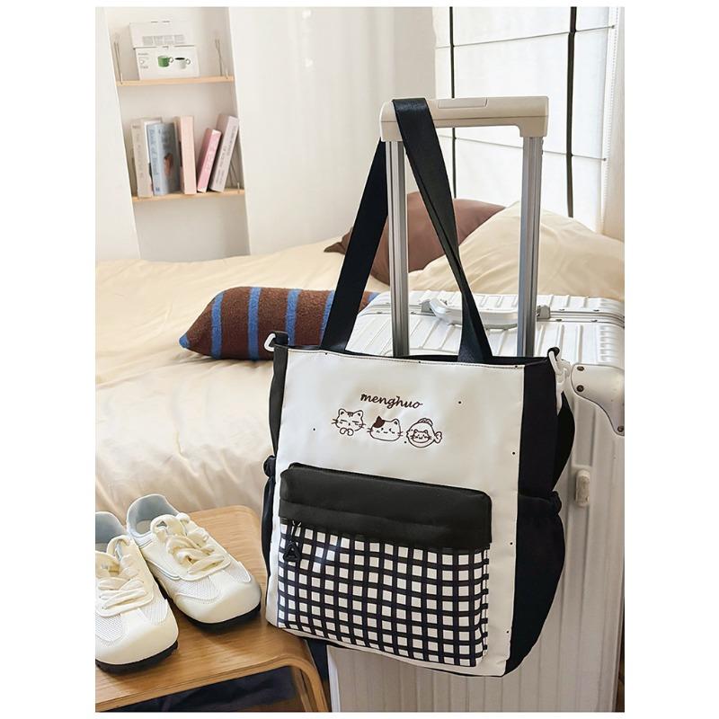 

Легкий и вместительный рюкзак, новый, высококачественный, свежий и милый клетчатый школьный рюкзак для учеников средней школы