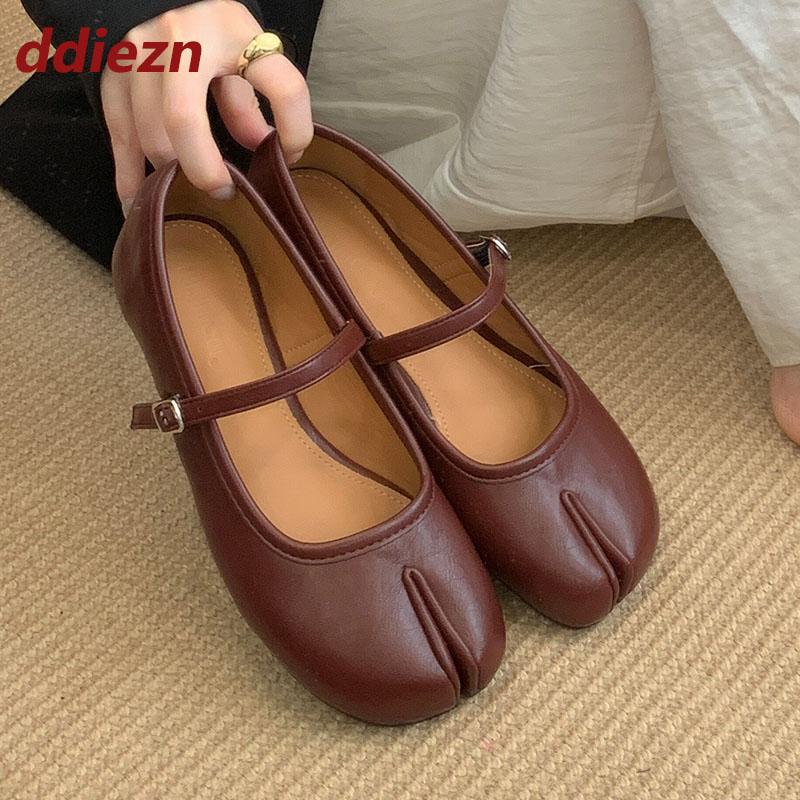 Modă Modă Deget Ciudat Pantofi Plați Mary Janes pentru Damă Încălțăminte cu Curea cu Cataramă pentru Femei Pantofi Plați de Damă Pantofi Lolita