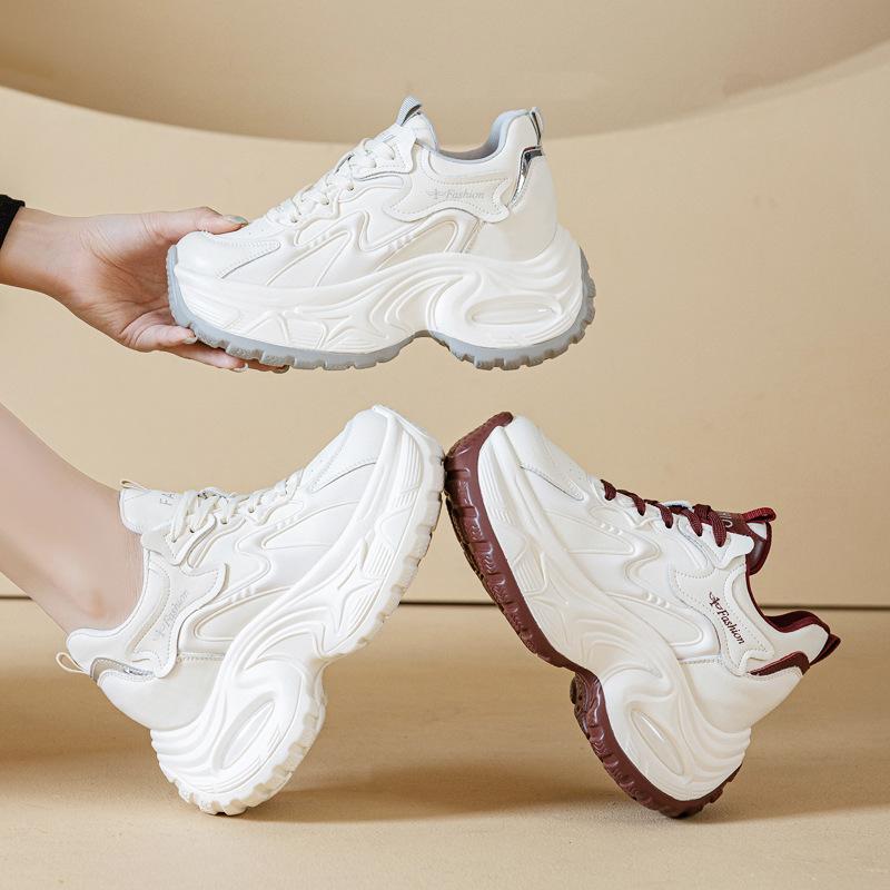 2026 Neue Samt Warme Papa Schuhe Damen Innen Absatzsteigerung Sportschuhe Dicke Sohle Einzelne Schuhe Damen Freizeitschuhe