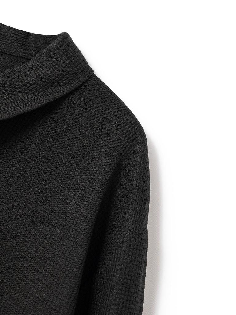 2025 Spring Men's Slim Fit Waffle Knit Zipper Pocket Lapel Cardigan Jacket - Trendy & Casual