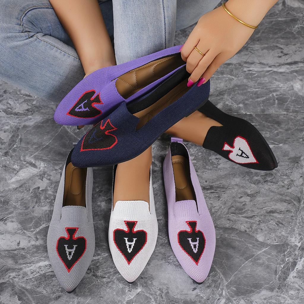 New Shallow Mouth Mixed Colors Low Heels Summer Shoes Ladies Pointed Toe Autumn Women Casual Female Sneakers Flats