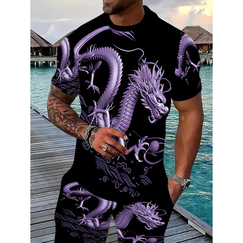 Summer Men s 3D Digital Print Set S