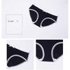 DULASI Cotton Bow Panties Women Underwear Striped Briefs Breathable for Girls Panty Lady Mid-Waist