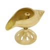 Pure Brass Akhand Diya, Shankh Shape Brass Diya Deepak, Villakku for Diwali Lakshami Poojan, Daily Worship Diwali Gifts