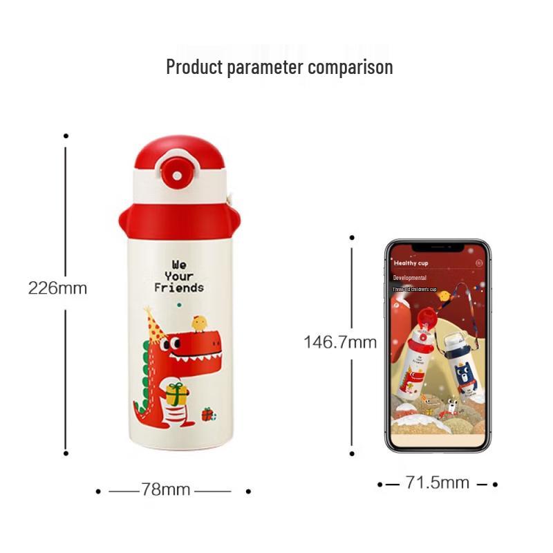 FUGUANG Children s 316 Stainless Steel Insulated Straw Cup
