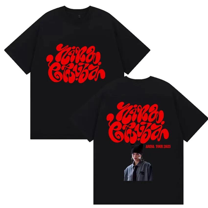 Nina Chuba Album Tour Print Tees for Fans Men Women Hip Hop Clothing Short Sleeve Tshirts Retro Fashion Oversized Cotton Tops