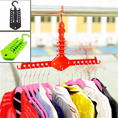 1 szt. Wielofunkcyjny podwójny wieszak składany wieszak na ubrania suszarka do ubrań