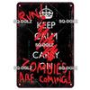 Zombie Dog Metal Sign Vintage Warning Plaque Wall Decor Man Cave Gift