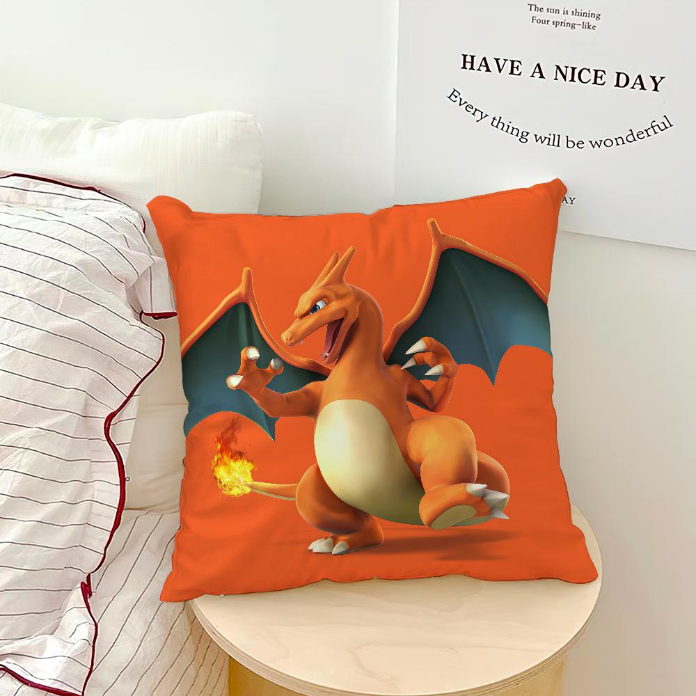 Cute Fanart C-Charizard Cool Cushion Cover Comfortable Soft Pillow Case for Sofa Living Room Home Office Decor Protective Covers
