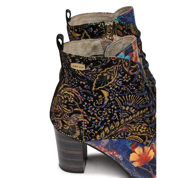 Ботильоны Laura Vita Elceao 21 темно-синего цвета
