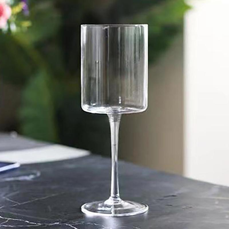 14Oz Champagne Glass Cocktail Cup Champagne Glass Red Wine Glass Plastic Cup Detachable Threaded High Footed Cup Beverage Cup