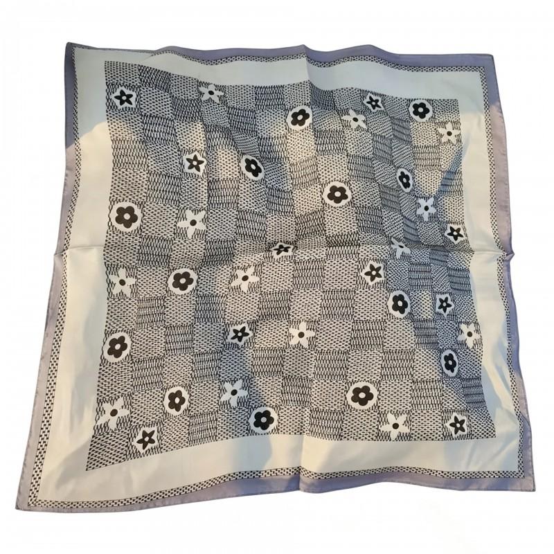70x70cm Nylon Square Scarf Women Vintage Print Lightweight Accessory Office Casual Hair Styling