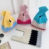 Trendy Women's Knitted Wool Bucket Bag - Versatile Japanese Korean Style Tote
