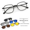 Polarized Magnetic Clip-on Sunglasses for Prescription Glasses with Night Vision and Driving Use, Includes Glasses Bag.