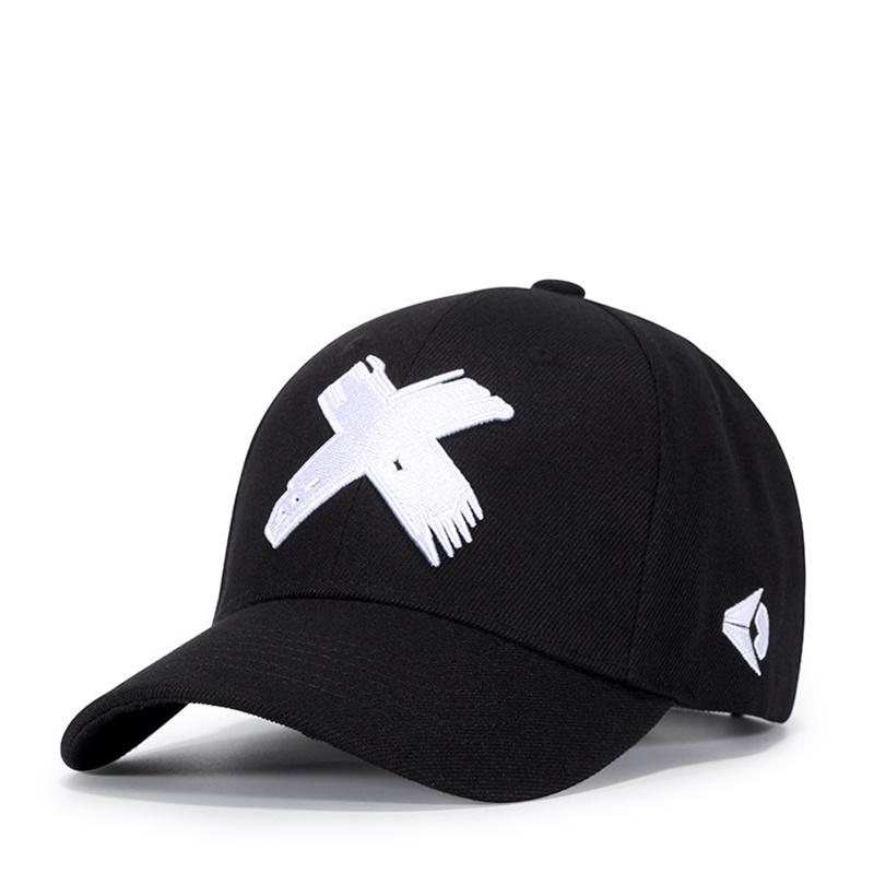 Baseball Cap Men Dad Hat Women Casual Embroidery X Caps Bend Visor Adjustable Cotton Male Bone Black Hat Bone Garros