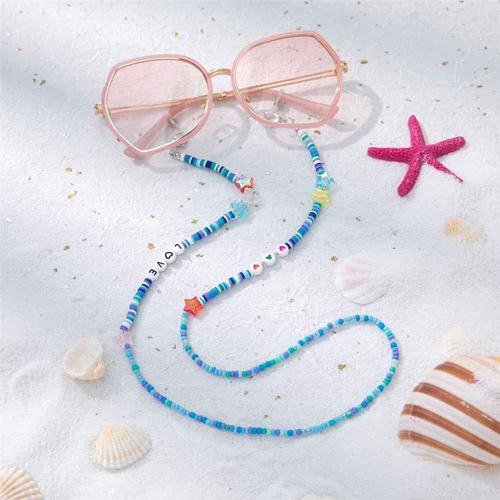 Women Girls Colorful Soft Pottery Eyeglass Chain Sunglasses Rope Neck Strap Cord Glasses Lanyard
