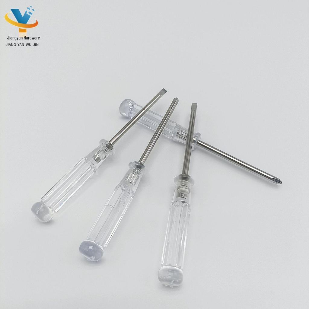 Crystal Cross 3.0 Screwdriver Toy with Flathead & Phillips Bits, Transparent Handle