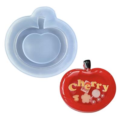 Silicone Resin Mold Fruit Cherry Shape Quicksand Mold Resin Art Craft DIY Handmade Jewelry Making Tool Silicone Mould