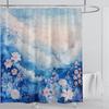 Ocean Wave Scenery Shower Curtain Waterproof Shower Curtain Polyester Fabric 3D Printed Curtain Bathroom Decoration With Hooks