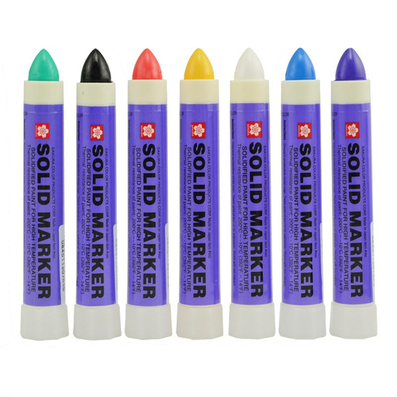1Pcs Japan  Solid Paint Pen Waterproof Xsc Industrial Metal High Temperature Tire Marker Permanent Office Supplies