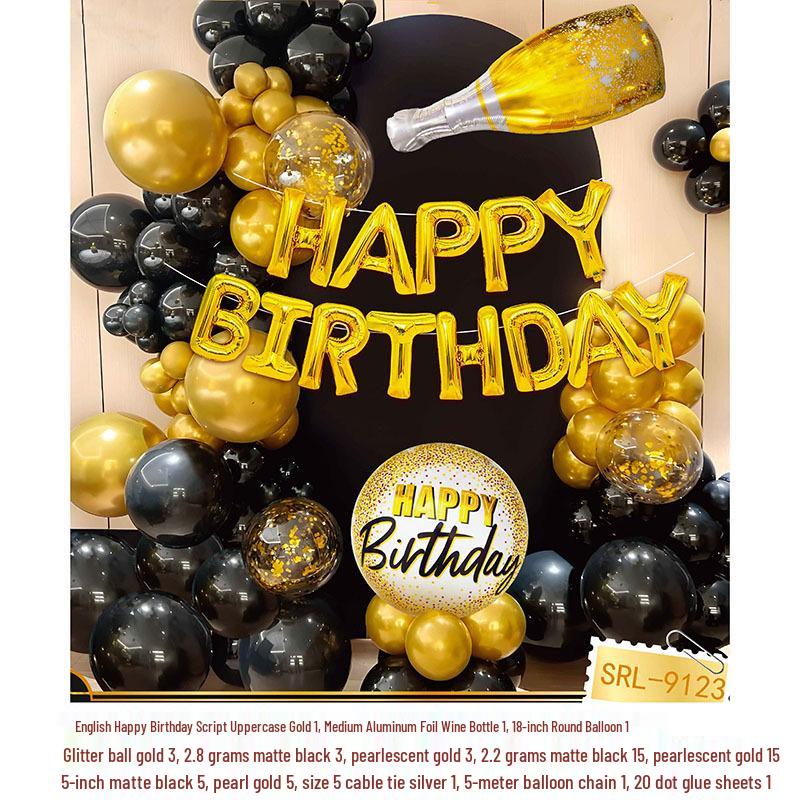 Adult & Children Birthday Number Balloon Decoration Set