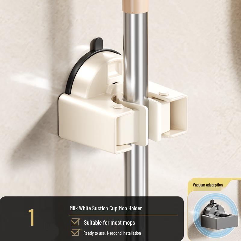 MDNG Suction Cup Mop and Broom Holder