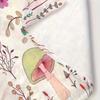 Cozy Cartoon Mushroom Print Flannel printed blanket suitable for all seasons suitable for living room office sofa and travel