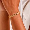 Tennis Bracelet for Women, Rhinestone 18K Gold Plated Iced Out Cubic Zirconia Link Fashion Stackable Bangles Jewelry
